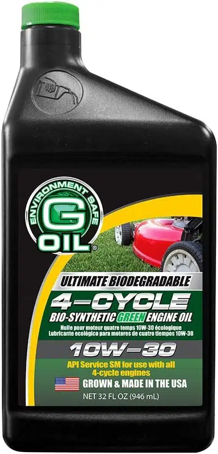 Экологичное биоразлагаемое моторное масло G OIL 10W30 для 4 тактных двигателей.
