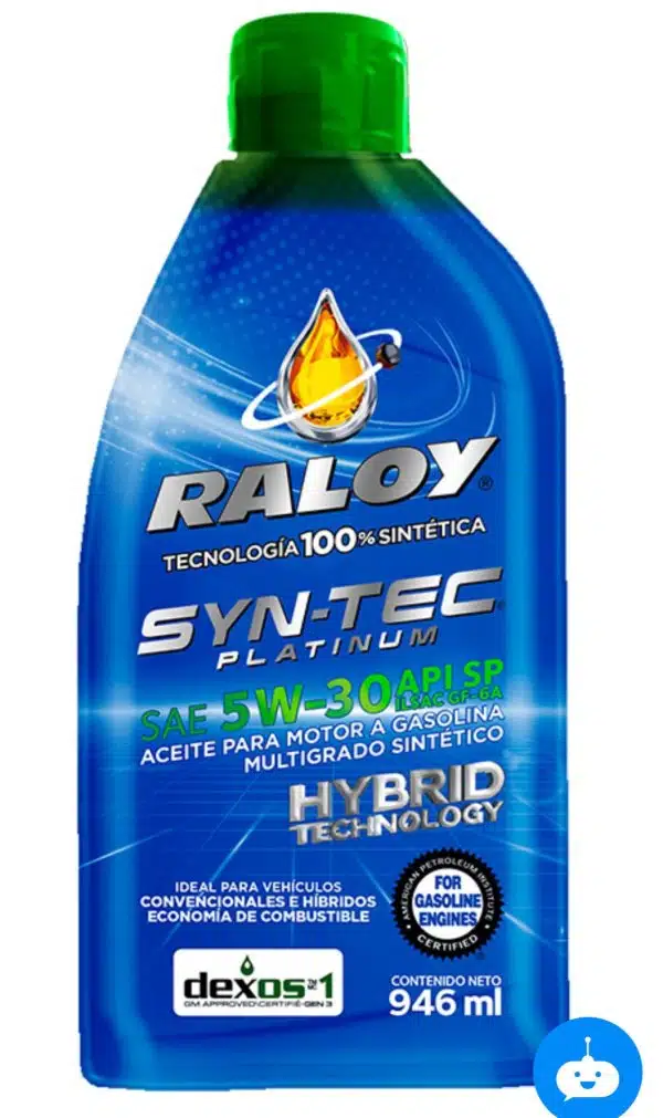 Масло моторное синтетическое Raloy SynTec Platinum 5W30.