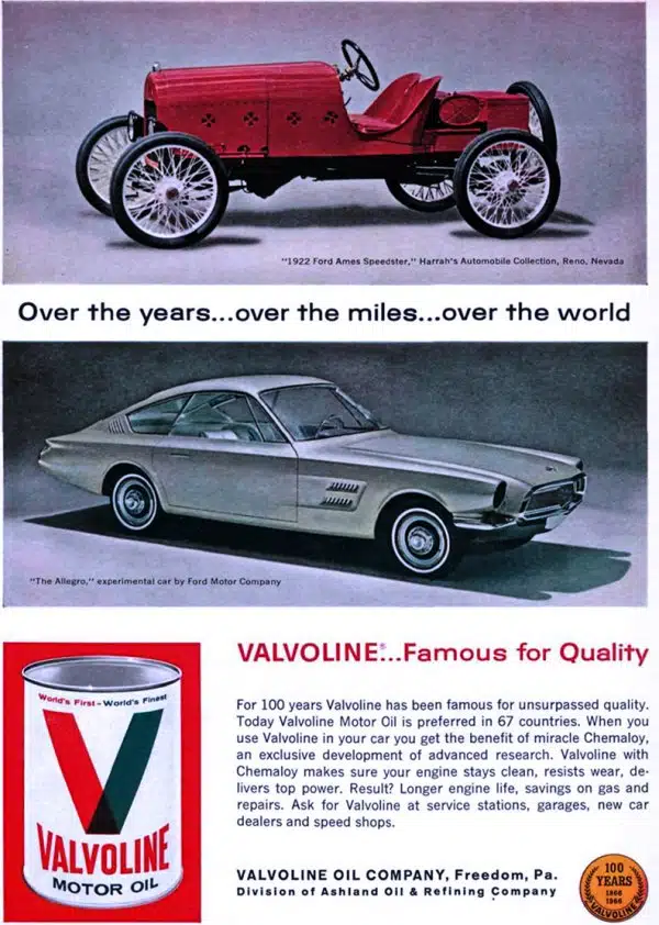 Масло Valvoline легендарное качество для классических и современных автомобилей.